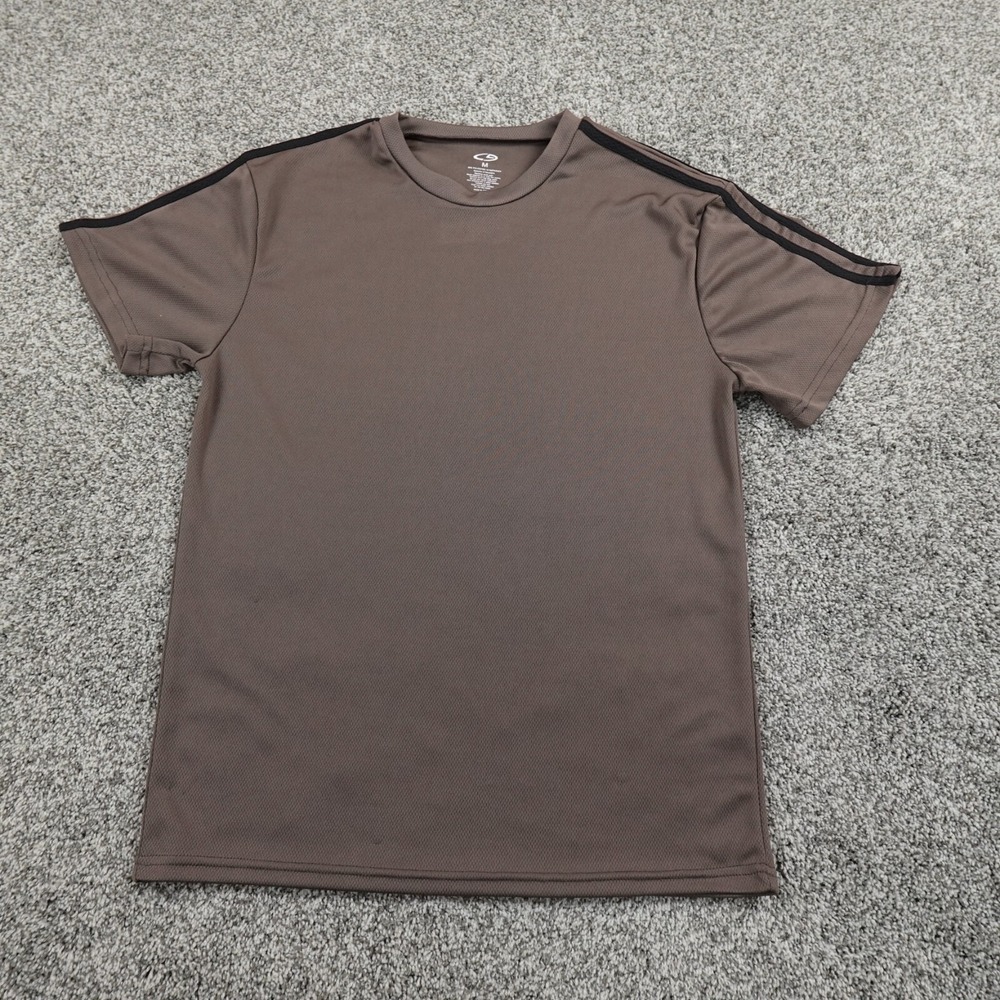 Champion Shirt Mens‎ Medium Brown Outdoor Active Athletic Gym Workout Stretch C9